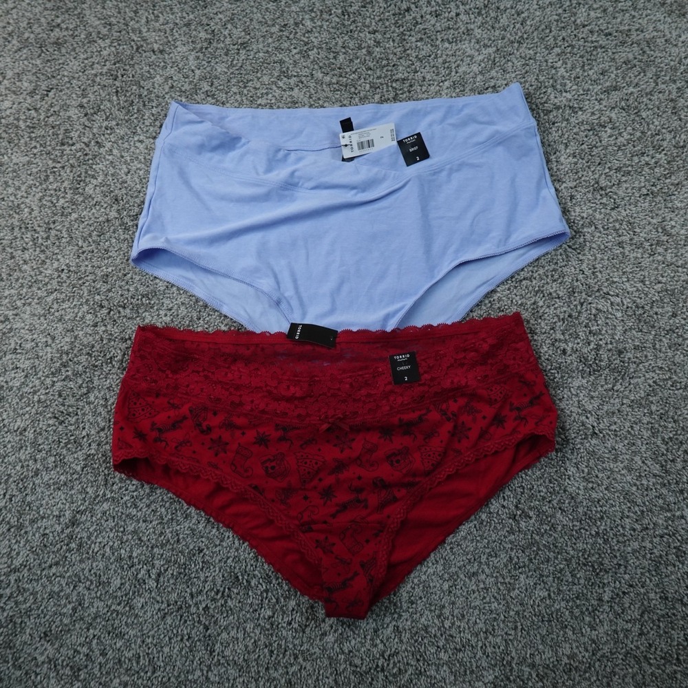 NEW Torrid Panties Underwear Womens 2XL 18 20 Christmas Goth Emo Lace Brief Lot